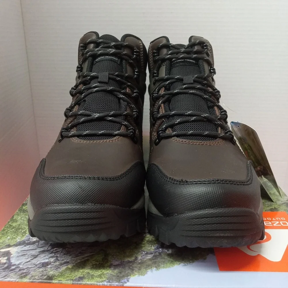 Ozark Trail OT Meadows 2.0 Men's Hiking Boots Size 12 Brown Waterproof‎ Leather